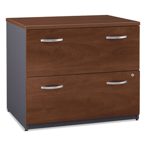 Image of Series C Collection 2 Drawer 36w Lateral File (assembled), 35.75w X 23.38d X 29.88h, Hansen Cherry