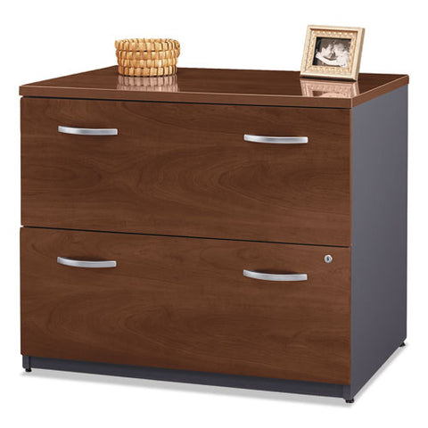 Image of Series C Collection 2 Drawer 36w Lateral File (assembled), 35.75w X 23.38d X 29.88h, Hansen Cherry