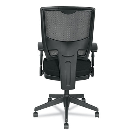 Image of Alera Epoch Series Fabric Mesh Multifunction Chair, Supports Up To 275 Lbs, Black Seat/black Back, Black Base