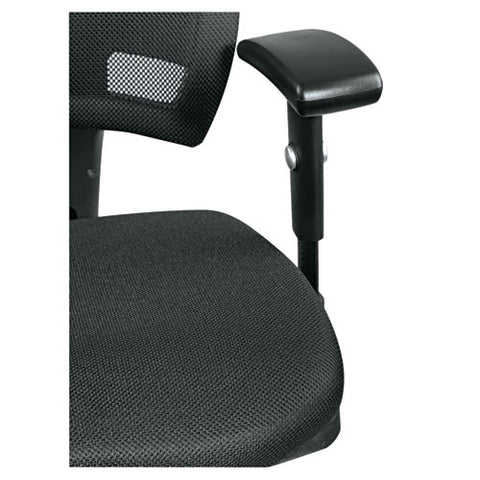 Image of Alera Epoch Series Fabric Mesh Multifunction Chair, Supports Up To 275 Lbs, Black Seat/black Back, Black Base