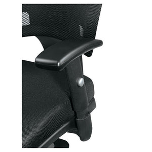 Alera Epoch Series Fabric Mesh Multifunction Chair, Supports Up To 275 Lbs, Black Seat/black Back, Black Base