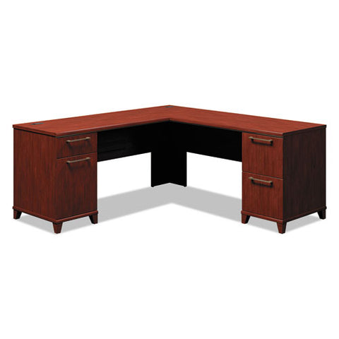 Image of Enterprise Collection 72w X 72d L-desk Surface Only, 70.13w X 70.13d X 29.75h, Harvest Cherry, Box 2 Of 2