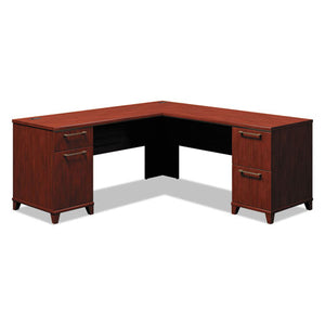 Enterprise Collection 72w X 72d L-desk Surface Only, 70.13w X 70.13d X 29.75h, Harvest Cherry, Box 2 Of 2