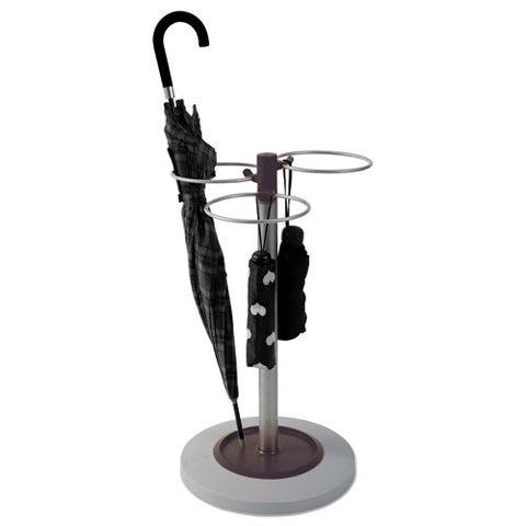 Image of Flower Umbrella Stand, 13.75w X 13.75d X 25.5h, Black/silver