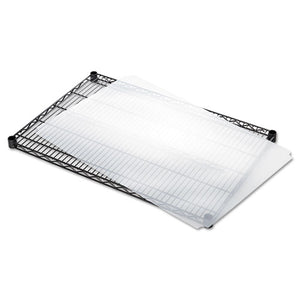 Shelf Liners For Wire Shelving, Clear Plastic, 36w X 24d, 4/pack