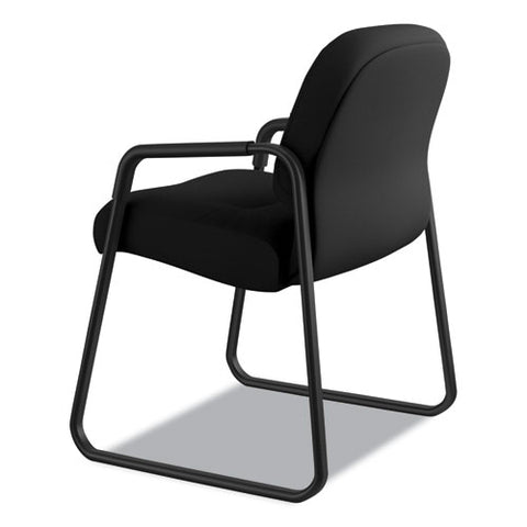 Image of Pillow-soft 2090 Series Guest Arm Chair, 23.25" X 28" X 36", Black Seat/black Back, Black Base