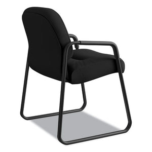 Pillow-soft 2090 Series Guest Arm Chair, 23.25" X 28" X 36", Black Seat/black Back, Black Base