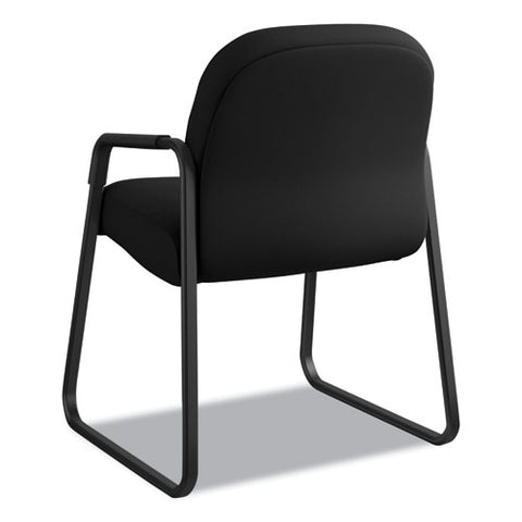 Image of Pillow-soft 2090 Series Guest Arm Chair, 23.25" X 28" X 36", Black Seat/black Back, Black Base