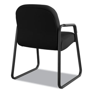 Pillow-soft 2090 Series Guest Arm Chair, 23.25" X 28" X 36", Black Seat/black Back, Black Base