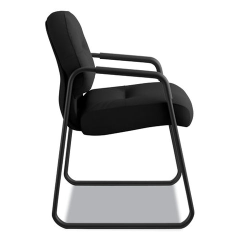 Image of Pillow-soft 2090 Series Guest Arm Chair, 23.25" X 28" X 36", Black Seat/black Back, Black Base