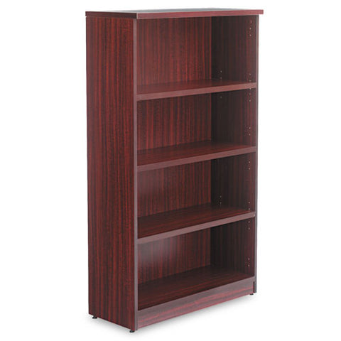 Image of Alera Valencia Series Bookcase, Four-shelf, 31 3/4w X 14d X 54 7/8h, Mahogany