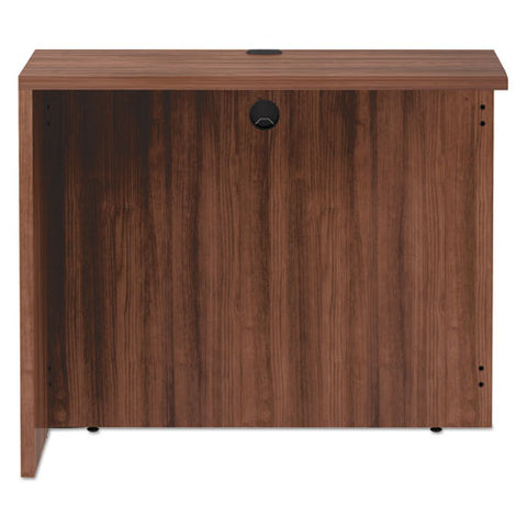 Image of Alera Valencia Series Reversible Return/bridge Shell, 35w X 23 5/8d X 29 1/2h, Modern Walnut