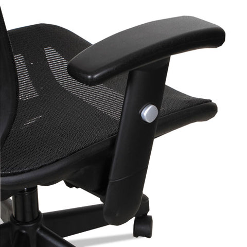 Image of Alera Epoch Series Suspension Mesh Multifunction Chair, Supports Up To 275 Lbs, Black Seat/black Back, Black Base