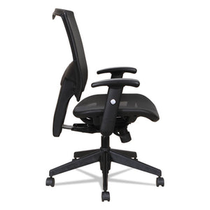 Alera Epoch Series Suspension Mesh Multifunction Chair, Supports Up To 275 Lbs, Black Seat/black Back, Black Base