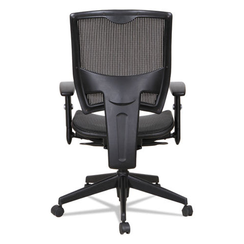 Image of Alera Epoch Series Suspension Mesh Multifunction Chair, Supports Up To 275 Lbs, Black Seat/black Back, Black Base