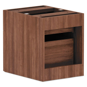 Alera Valencia Series Hanging Box/file Pedestal, 15.63w X 20.5d X 19.25h, Modern Walnut