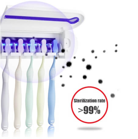 Image of * Automatic Toothpaste Dispenser and Toothbrush Holder