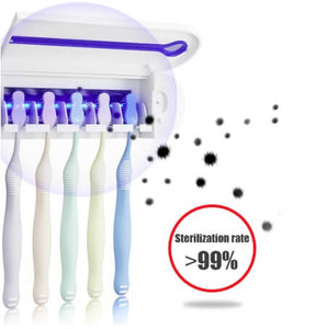 * Automatic Toothpaste Dispenser and Toothbrush Holder