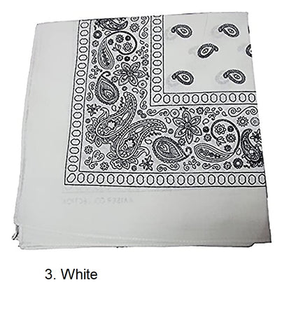 Image of * NEW High Quality Cotton Paisley & Plain Bandanas