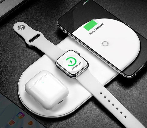 Image of * 3-in-1 Wireless Charger For Apple Watch, AirPods &  iPhone X XS MAX XR 8 Fast Full Load