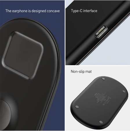 Image of * 3-in-1 Wireless Charger For Apple Watch, AirPods &  iPhone X XS MAX XR 8 Fast Full Load