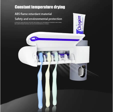 Image of * Automatic Toothpaste Dispenser and Toothbrush Holder