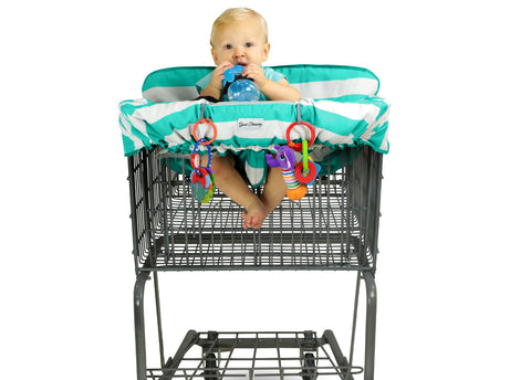 Image of Good Treasures 2-in-1 Deluxe Shopping Cart & High Chair Cover for Baby & Toddler