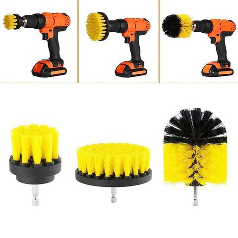 Image of * 3pcs/Set Drill Power Scrub Clean Brush 2/3.5/4 inch Drill bit