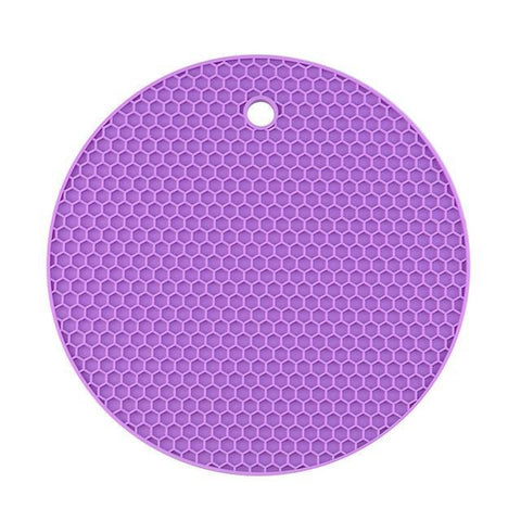 Image of * 7-inch Silicone Pot Holder, Trivet Mat, Spoon Rest -(Non Slip, Flexible, Durable & Heat Resistant)