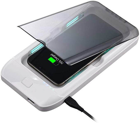 Image of * Good Treasures 2-in-1 UV Portable Cell Phone Sanitizer Case and Charger for Mobile Phone Disinfection and Sterilization (iPhone and Android Compatible)