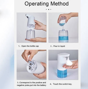 * HYGIENE SOLUTIONS Automatic Foaming Anti-Viral Hand Washer and Soap Dispenser with Infrared Sensor