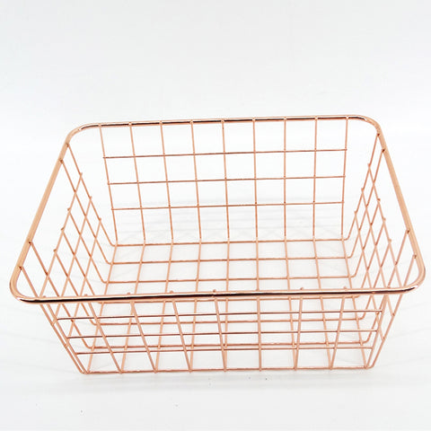 Image of * Household Bathroom Multifunction Weaving Anti Rust Wire Storage Basket