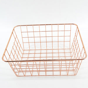 * Household Bathroom Multifunction Weaving Anti Rust Wire Storage Basket