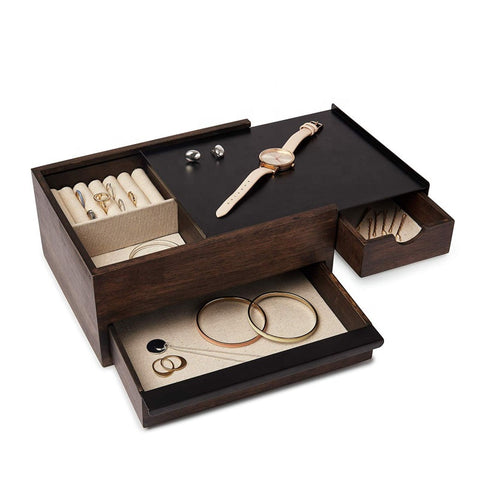 Image of * Natural customized Wood Boxes For Jewelry with Slide Top