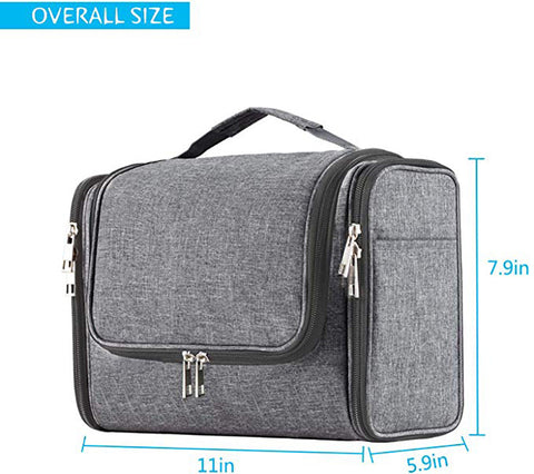 Image of * Large Capacity Travel Hanging Toiletry Bag Portable Waterproof Bathroom Shower Bag