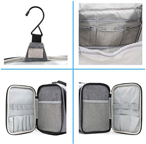 Image of * Large Capacity Travel Hanging Toiletry Bag Portable Waterproof Bathroom Shower Bag