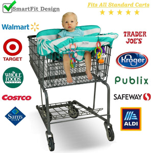 Good Treasures 2-in-1 Deluxe Shopping Cart & High Chair Cover for Baby & Toddler