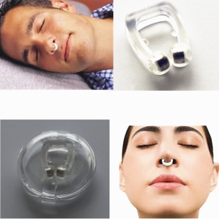 Image of * Anti Snoring Device Silicone Magnetic Snore Stopper Sleeping Aid