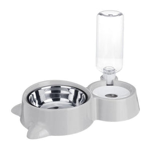 * Automatic Pet Food Feeder Bowl & Drinking Water Fountain For Cats Dogs