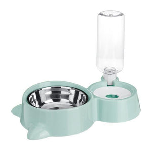 * Automatic Pet Food Feeder Bowl & Drinking Water Fountain For Cats Dogs