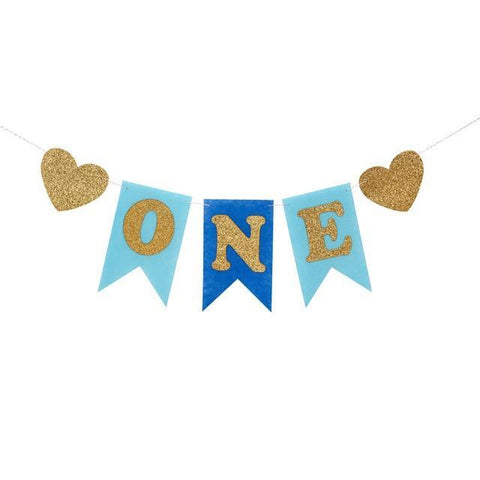 Image of * Baby Milestone -1st Birthday Banner Flag and Monthly Photo Holder