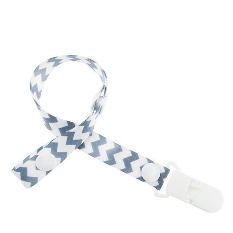 Image of * Baby Pacifier Clip Chain Ribbon Holder with Leash Strap & Nipple Holder for Infant