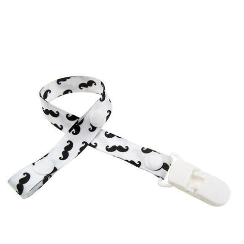 Image of * Baby Pacifier Clip Chain Ribbon Holder with Leash Strap & Nipple Holder for Infant