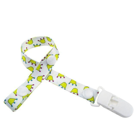 Image of * Baby Pacifier Clip Chain Ribbon Holder with Leash Strap & Nipple Holder for Infant