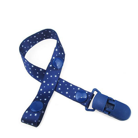 Image of * Baby Pacifier Clip Chain Ribbon Holder with Leash Strap & Nipple Holder for Infant