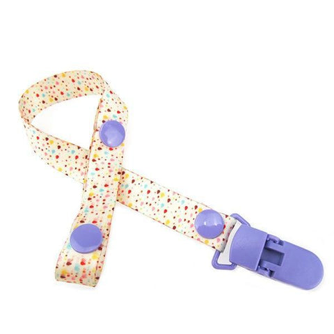 Image of * Baby Pacifier Clip Chain Ribbon Holder with Leash Strap & Nipple Holder for Infant