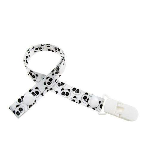 Image of * Baby Pacifier Clip Chain Ribbon Holder with Leash Strap & Nipple Holder for Infant