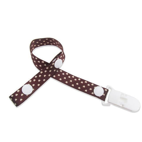 Image of * Baby Pacifier Clip Chain Ribbon Holder with Leash Strap & Nipple Holder for Infant