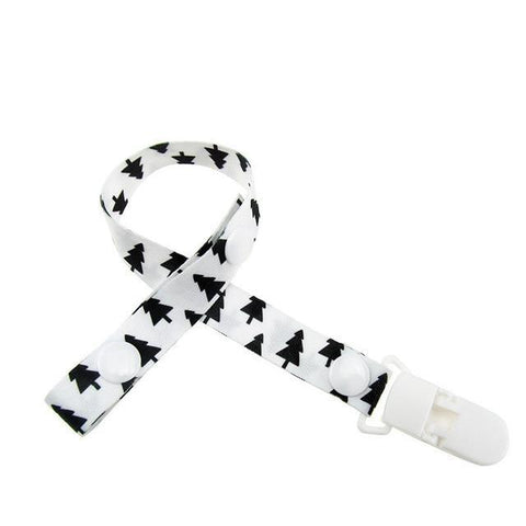 Image of * Baby Pacifier Clip Chain Ribbon Holder with Leash Strap & Nipple Holder for Infant