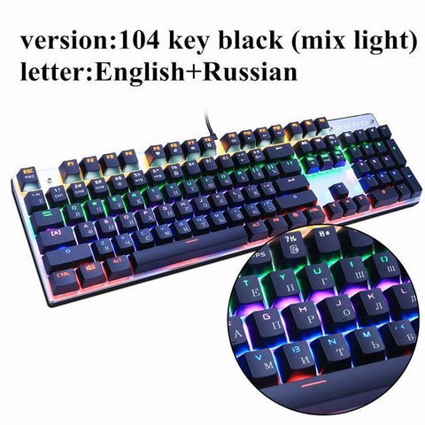 Image of * BEST SELLING 87-Key Blue Switch Gaming Keyboard for Tablet Desktop